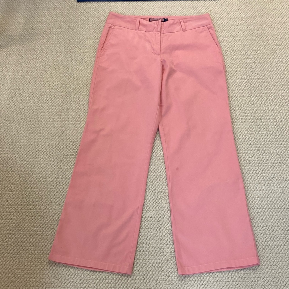 Vineyard Vines nantucket red wide leg chinos
